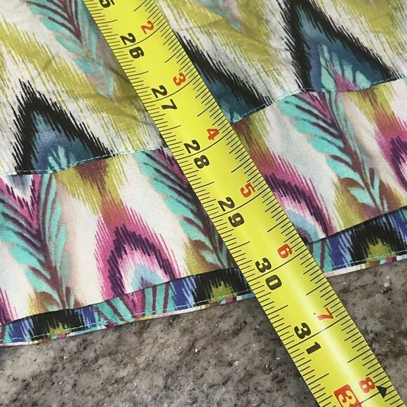 Vix by Paula Hermanny Beaded Kaftan Swim Cover Up Top Sheer Blouse, Women’s M - Picture 9 of 12